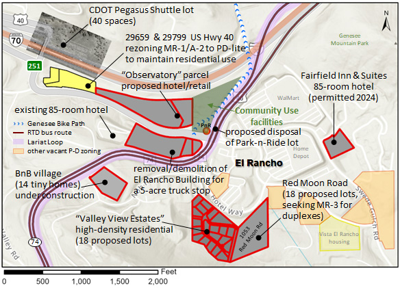 El Rancho neighborhood updates map